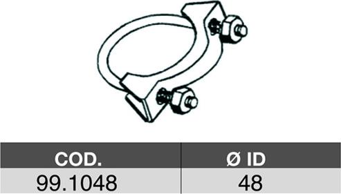 ASSO 99.1048 - Connettore tubi, Imp. gas scarico www.autoricambit.com