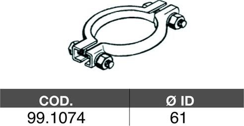 ASSO 99.1074 - Connettore tubi, Imp. gas scarico www.autoricambit.com