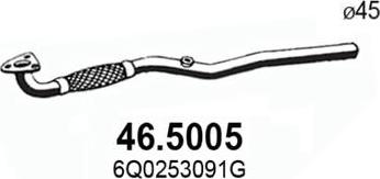 ASSO 46.5005 - Tubo gas scarico www.autoricambit.com