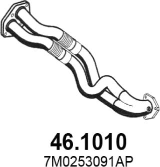 ASSO 46.1010 - Tubo gas scarico www.autoricambit.com