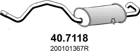 ASSO 40.7118 - Silenziatore posteriore www.autoricambit.com