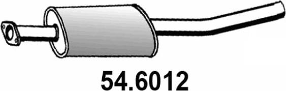 ASSO 54.6012 - Silenziatore centrale www.autoricambit.com