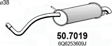 ASSO 50.7019 - Silenziatore posteriore www.autoricambit.com