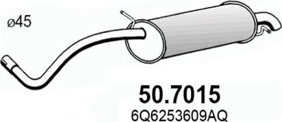 ASSO 50.7015 - Silenziatore posteriore www.autoricambit.com