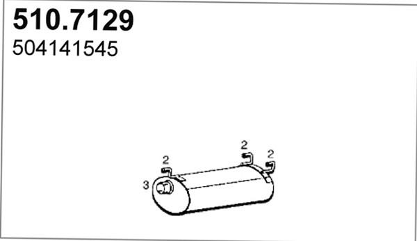 ASSO 510.7129 - Silenziatore posteriore www.autoricambit.com