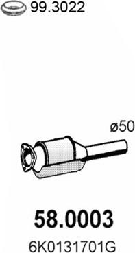 ASSO 58.0003 - Catalizzatore www.autoricambit.com