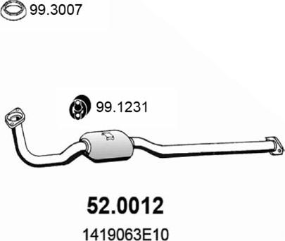 ASSO 52.0012 - Catalizzatore www.autoricambit.com