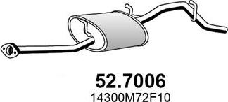 ASSO 52.7006 - Silenziatore posteriore www.autoricambit.com