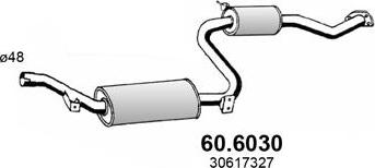 ASSO 60.6030 - Silenziatore centrale www.autoricambit.com