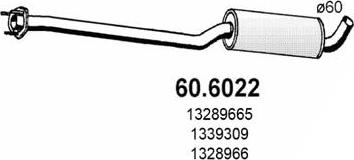 ASSO 60.6022 - Silenziatore centrale www.autoricambit.com