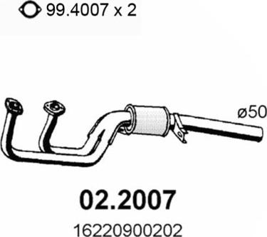 ASSO 02.2007 - Silenziatore anteriore www.autoricambit.com