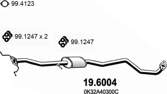 ASSO 19.6004 - Silenziatore centrale www.autoricambit.com