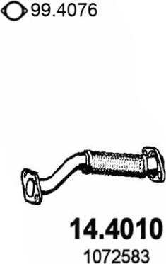 ASSO 14.4010 - Tubo gas scarico www.autoricambit.com