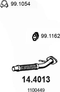 ASSO 14.4013 - Tubo gas scarico www.autoricambit.com