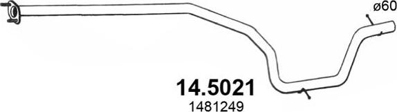 ASSO 14.5021 - Tubo gas scarico www.autoricambit.com