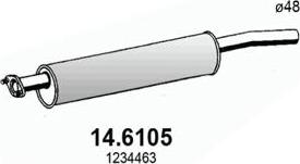 ASSO 14.6105 - Silenziatore centrale www.autoricambit.com