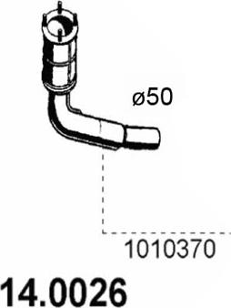 ASSO 14.0026 - Catalizzatore www.autoricambit.com