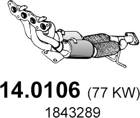 ASSO 14.0106 - Catalizzatore www.autoricambit.com