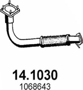 ASSO 14.1030 - Tubo gas scarico www.autoricambit.com