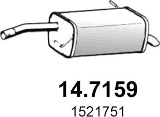 ASSO 14.7159 - Silenziatore posteriore www.autoricambit.com