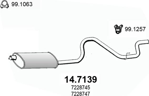 ASSO 14.7139 - Silenziatore posteriore www.autoricambit.com