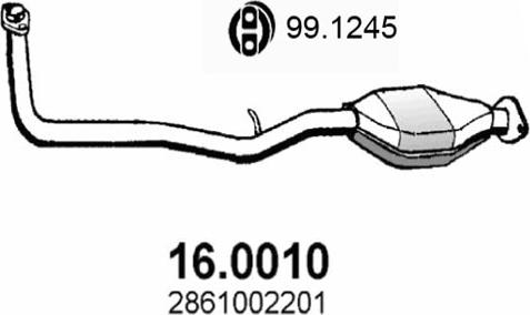 ASSO 16.0010 - Catalizzatore www.autoricambit.com