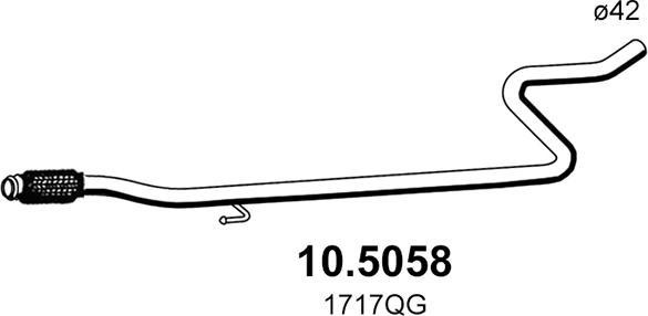 ASSO 10.5058 - Tubo gas scarico www.autoricambit.com