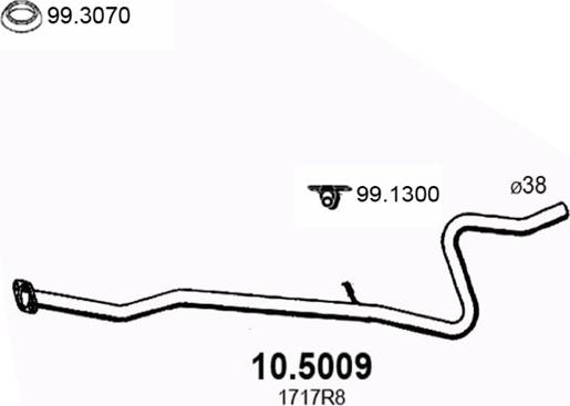 ASSO 10.5009 - Tubo gas scarico www.autoricambit.com