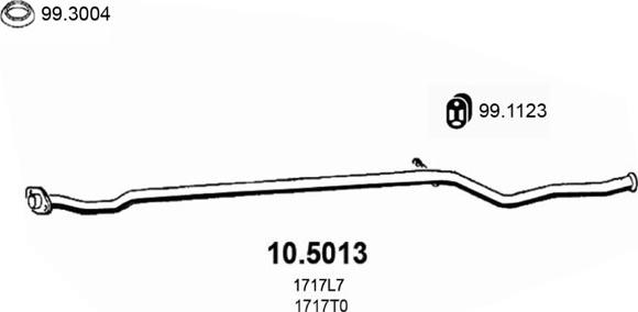 ASSO 10.5013 - Tubo gas scarico www.autoricambit.com