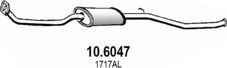 ASSO 10.6047 - Silenziatore centrale www.autoricambit.com