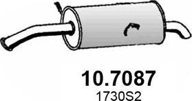 ASSO 10.7087 - Silenziatore posteriore www.autoricambit.com