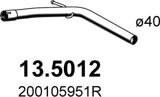 ASSO 13.5012 - Tubo gas scarico www.autoricambit.com