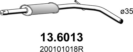 ASSO 13.6013 - Silenziatore centrale www.autoricambit.com