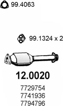 ASSO 12.0020 - Catalizzatore www.autoricambit.com