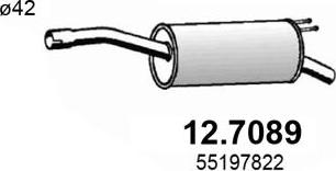 ASSO 12.7089 - Silenziatore posteriore www.autoricambit.com