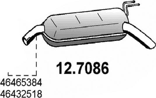 ASSO 12.7086 - Silenziatore posteriore www.autoricambit.com