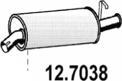 ASSO 12.7038 - Silenziatore posteriore www.autoricambit.com