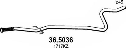 ASSO 36.5036 - Tubo gas scarico www.autoricambit.com