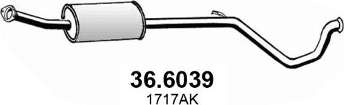 ASSO 36.6039 - Silenziatore centrale www.autoricambit.com