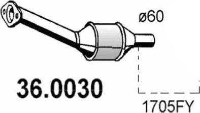 ASSO 36.0030 - Catalizzatore www.autoricambit.com