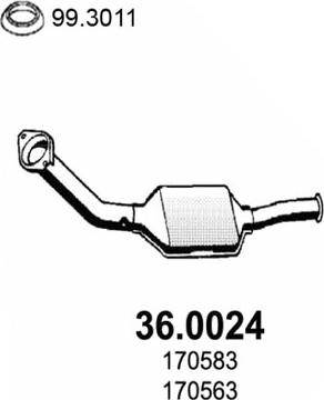 ASSO 36.0024 - Catalizzatore www.autoricambit.com