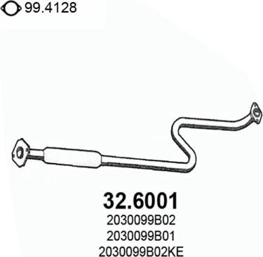 ASSO 32.6001 - Silenziatore centrale www.autoricambit.com