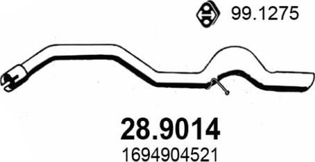 ASSO 28.9014 - Tubo gas scarico www.autoricambit.com
