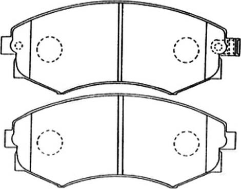 BENDIX DB1263 - Kit pastiglie freno, Freno a disco www.autoricambit.com