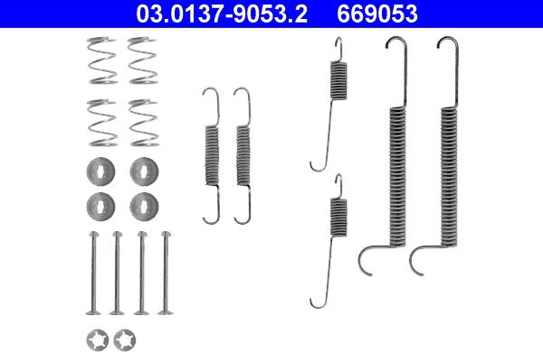 ATE 03.0137-9053.2 - Accessori, freno a tamburo www.autoricambit.com