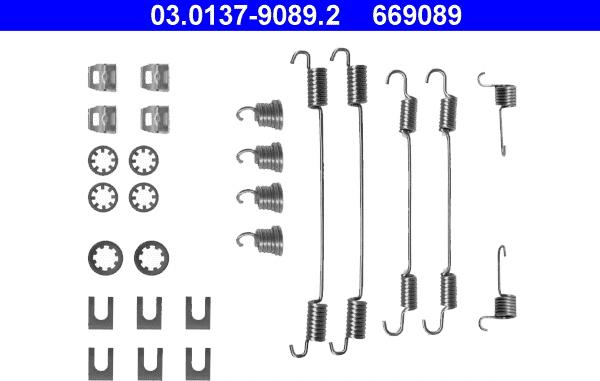 ATE 03.0137-9089.2 - Accessori, freno a tamburo www.autoricambit.com