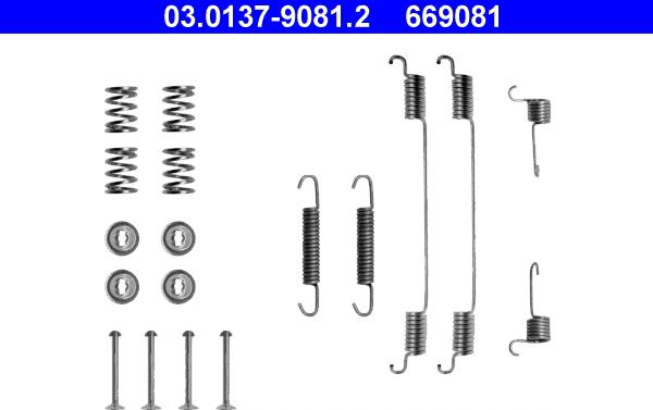 ATE 03.0137-9081.2 - Accessori, freno a tamburo www.autoricambit.com