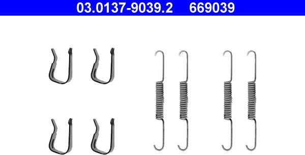 ATE 03.0137-9039.2 - Accessori, freno a tamburo www.autoricambit.com