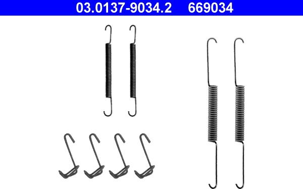 ATE 03.0137-9034.2 - Accessori, freno a tamburo www.autoricambit.com