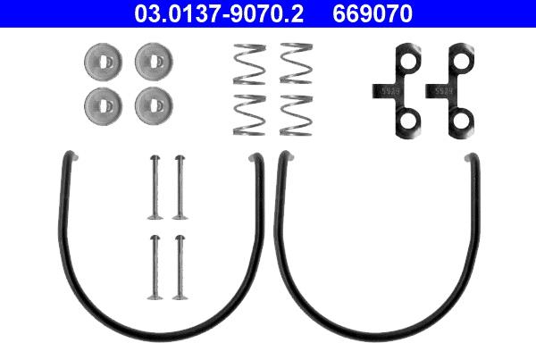 ATE 03.0137-9070.2 - Accessori, freno a tamburo www.autoricambit.com